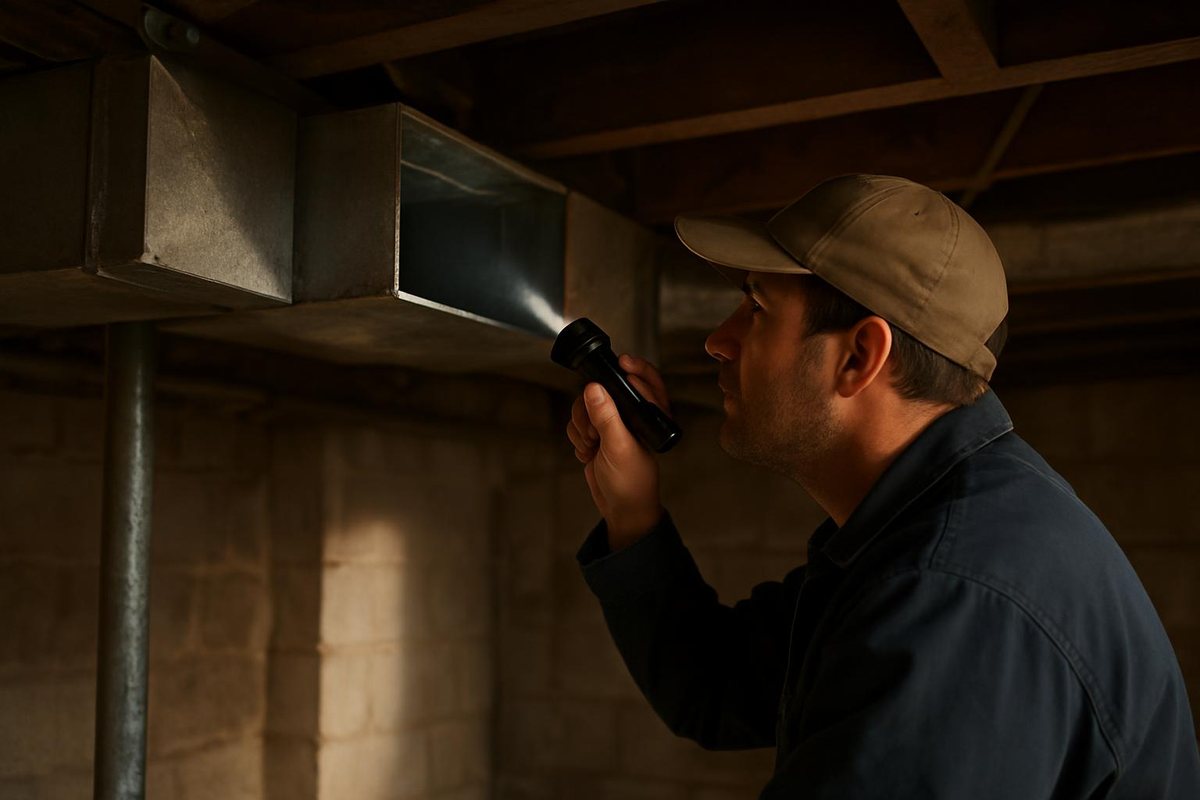 Red Heightside Air Duct Services in Dallas